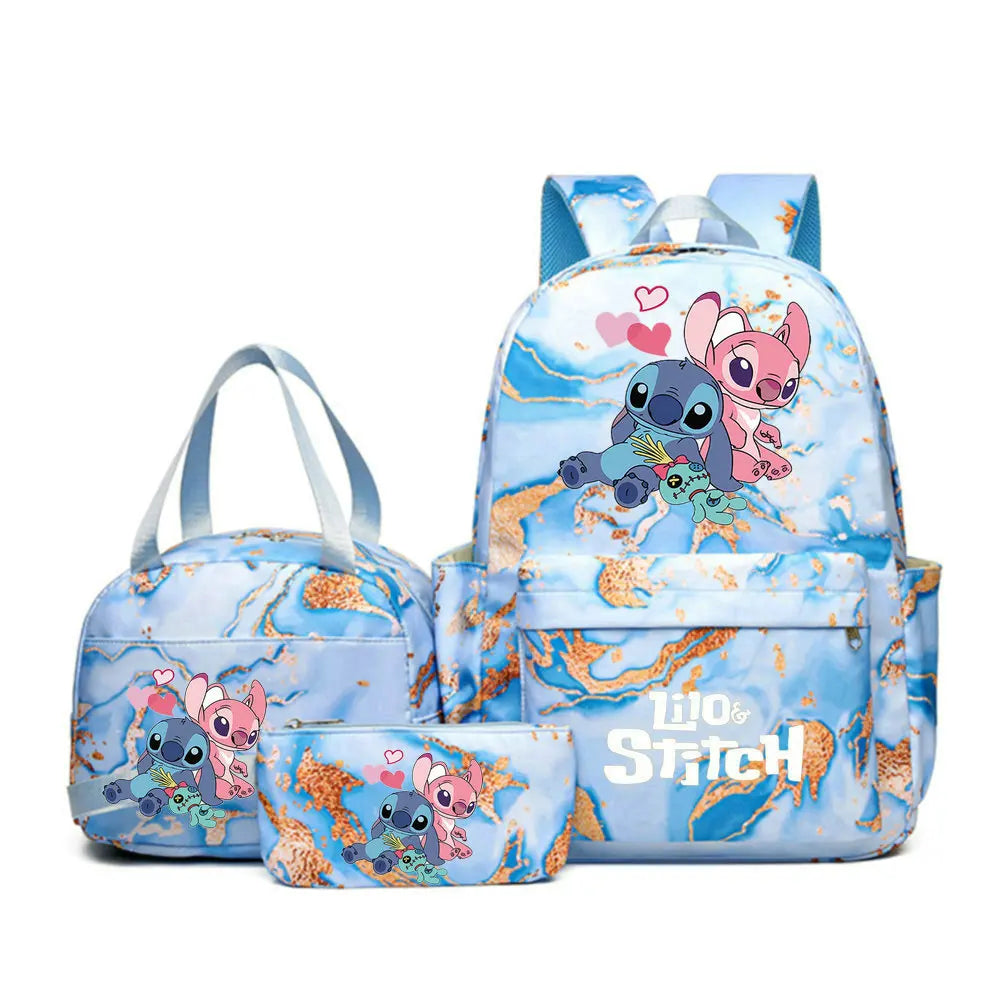 MOCHILA LILO Y STITCH 3 PIEZAS - DENORA
